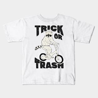 Trick Or Trash - Helloween Raccoon Kids T-Shirt